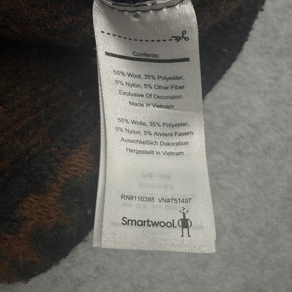 Smartwool Vest Mens S Blue Deep Navy Hudson Trail Fleece Fair Isle Full Zip Wool - Picture 5 of 11